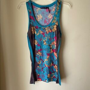 Guess Women's Floral Tank Top Size Medium